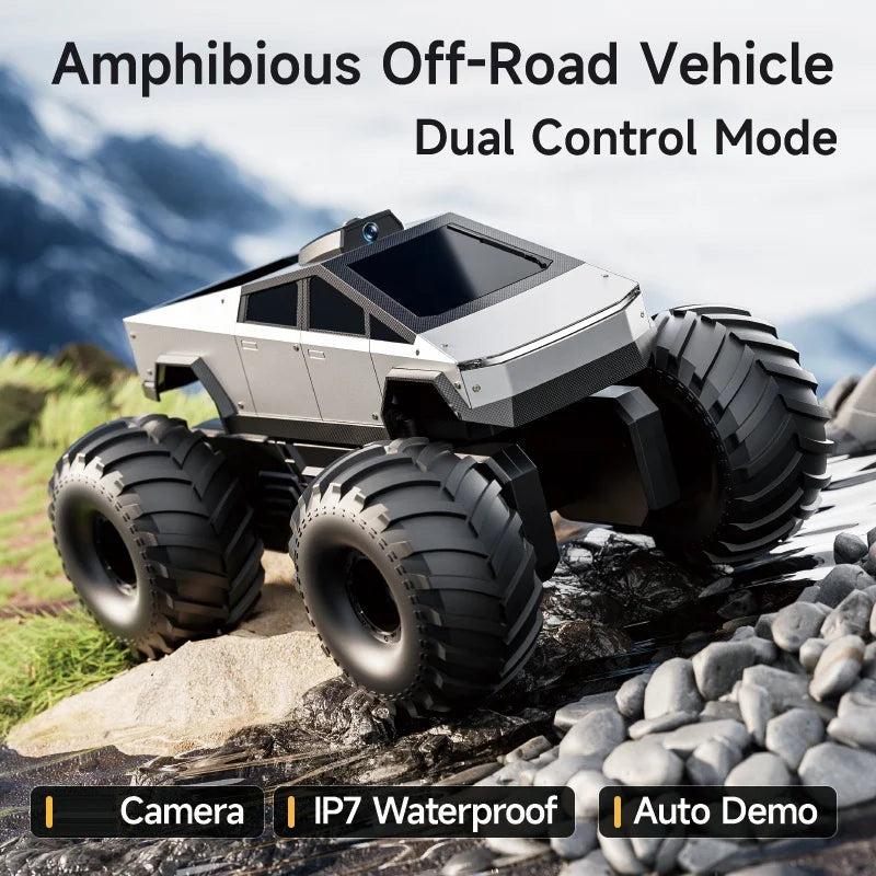 4DRC Y10 Watch Sensing 1:14 RC Car 4WD Amphibious Off-Road Vehicle All-Terrain Climbing Big Wheels 2.4G Remote Control Model Car