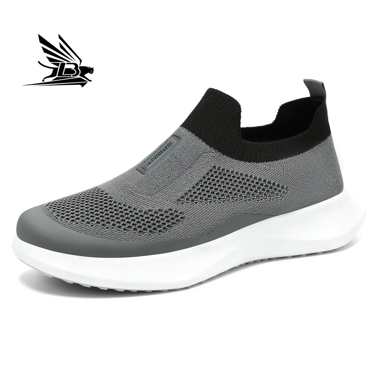 Men's Spring Breathable Slip-On Dad Shoes Large Size Soft Sole Casual Walking Shoes for Couple