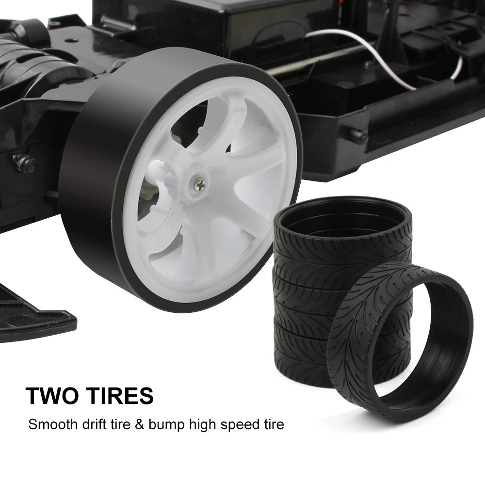 1:10 Scale High Speed Dual Mode 4WD RC Racing Car Model 40-70Km/h Electric Remote Control Drift Car Expert Charger USB Cable
