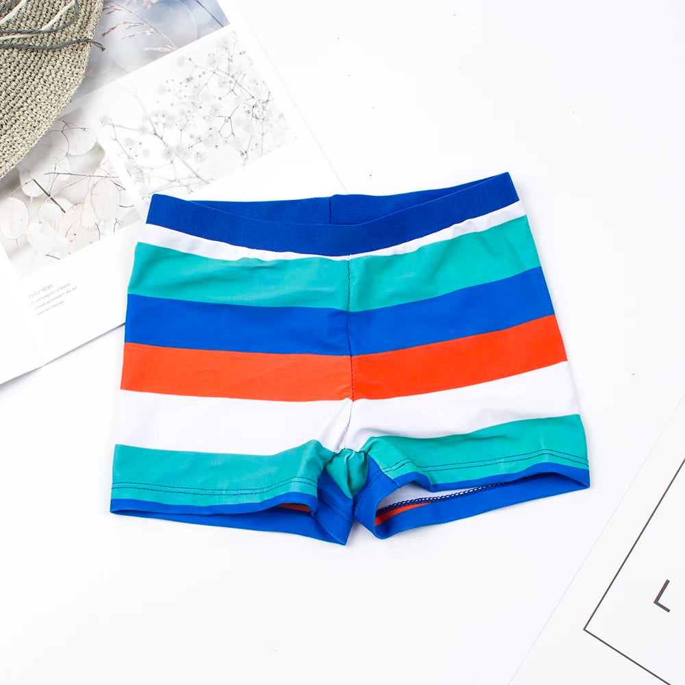 Striped Print Boy Kids Trunks 2026 Children Swimsuit Boys Short Swimwear Short Swimming Trunk Summer Bathing Suit A136