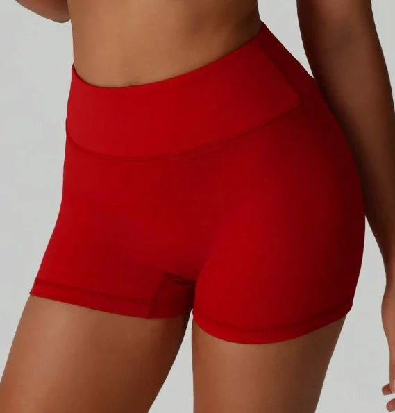 Women High-Waisted Slimming Workout Shorts With Side Slit, Stretch for Flexible Movement, Ideal for Yoga and Urban Strolling