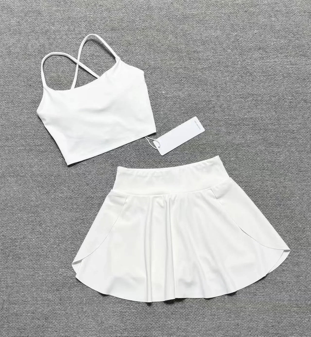 New Women 2 Pieces Yoga Set Bralette Gym Sports Tracksuit Bra Fitness Shorts