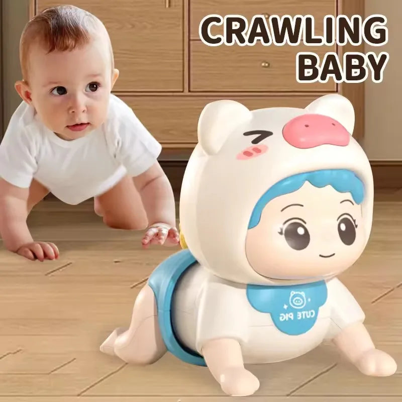 Baby Crawling Guide Toys Training Party up Crawling Baby Electric Learning to Climb Music Early Education Doll