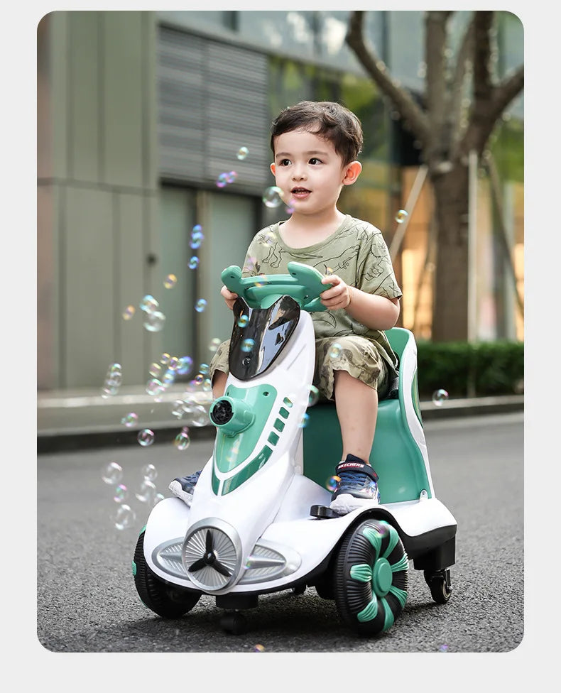 Popular Electric Battery-Powered 12V7.0ah Plastic Ride-On Kid's Toy Car for Children Aged 2-4 Years 360Degree Movement Unisex