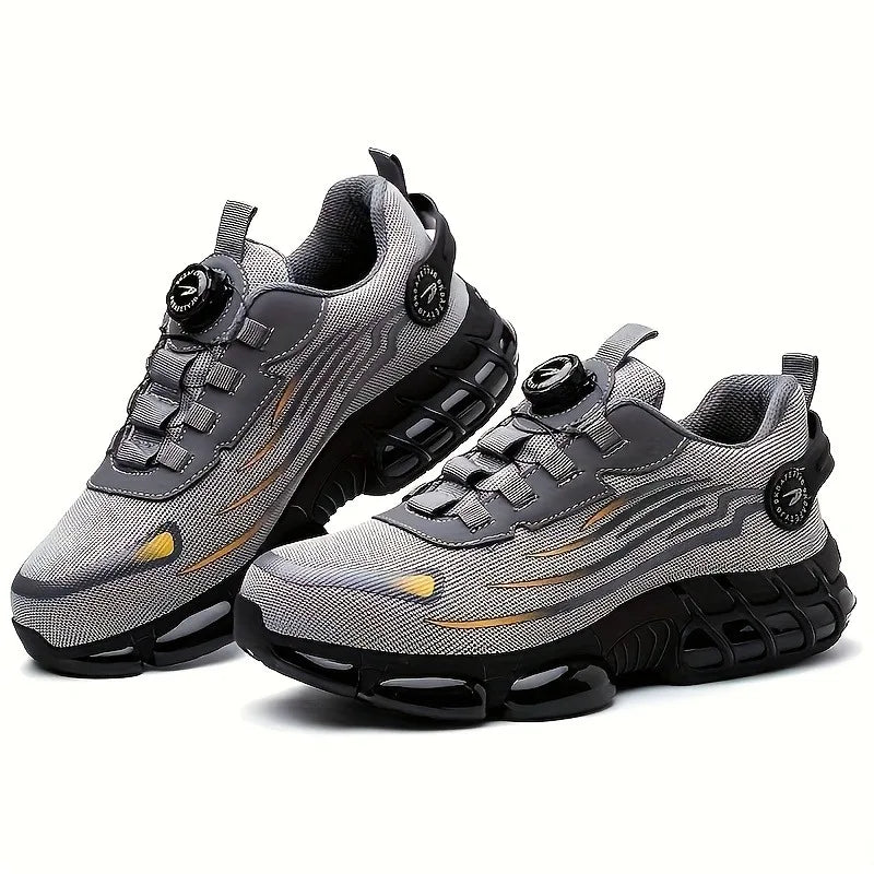 Men's teens Safety Shoes Are Suitable for Construction Work Leisure Sports Shoes Anti Puncture and Anti Smashing Steel Toe Shoes