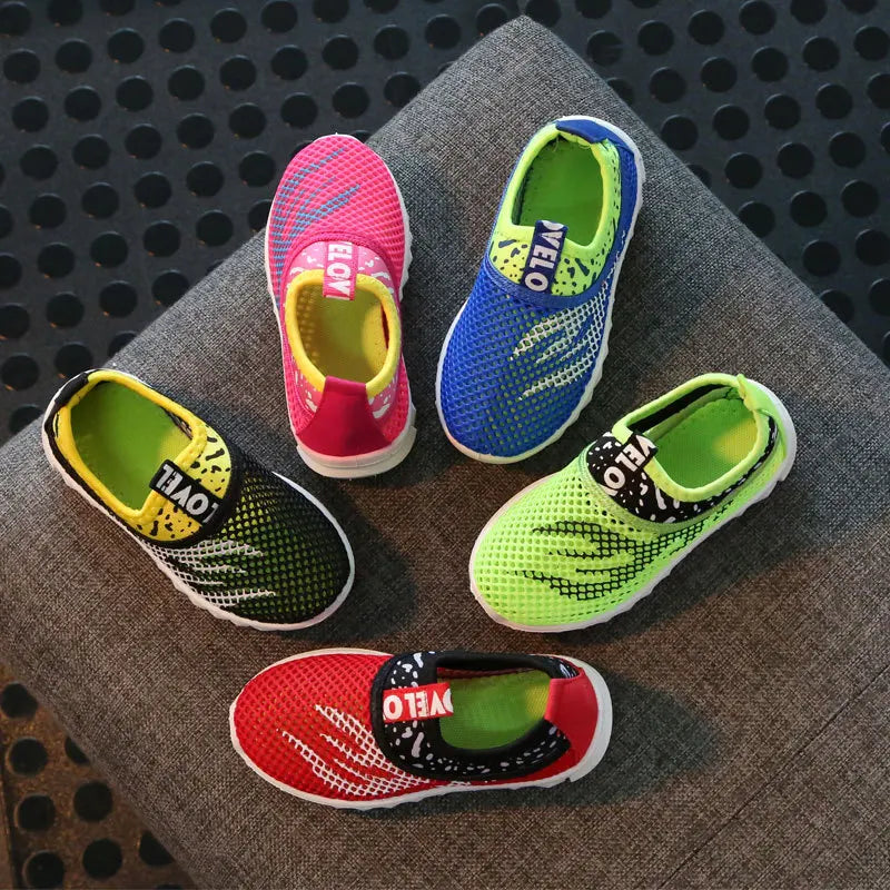 Kids Sport Shoes Lightweight Children Shoes for Girls Boys Breathable Mesh Infant Baby Sneakers  Size21-38