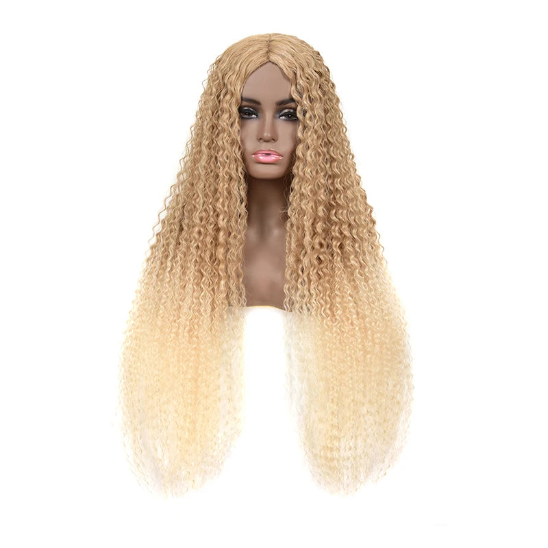 Black Bug 27# Wig Synthetic Heat Resistant Long Straight Middle Part Line Custom Cosplay Hair Wigs 28 Inches Party Hairpieces