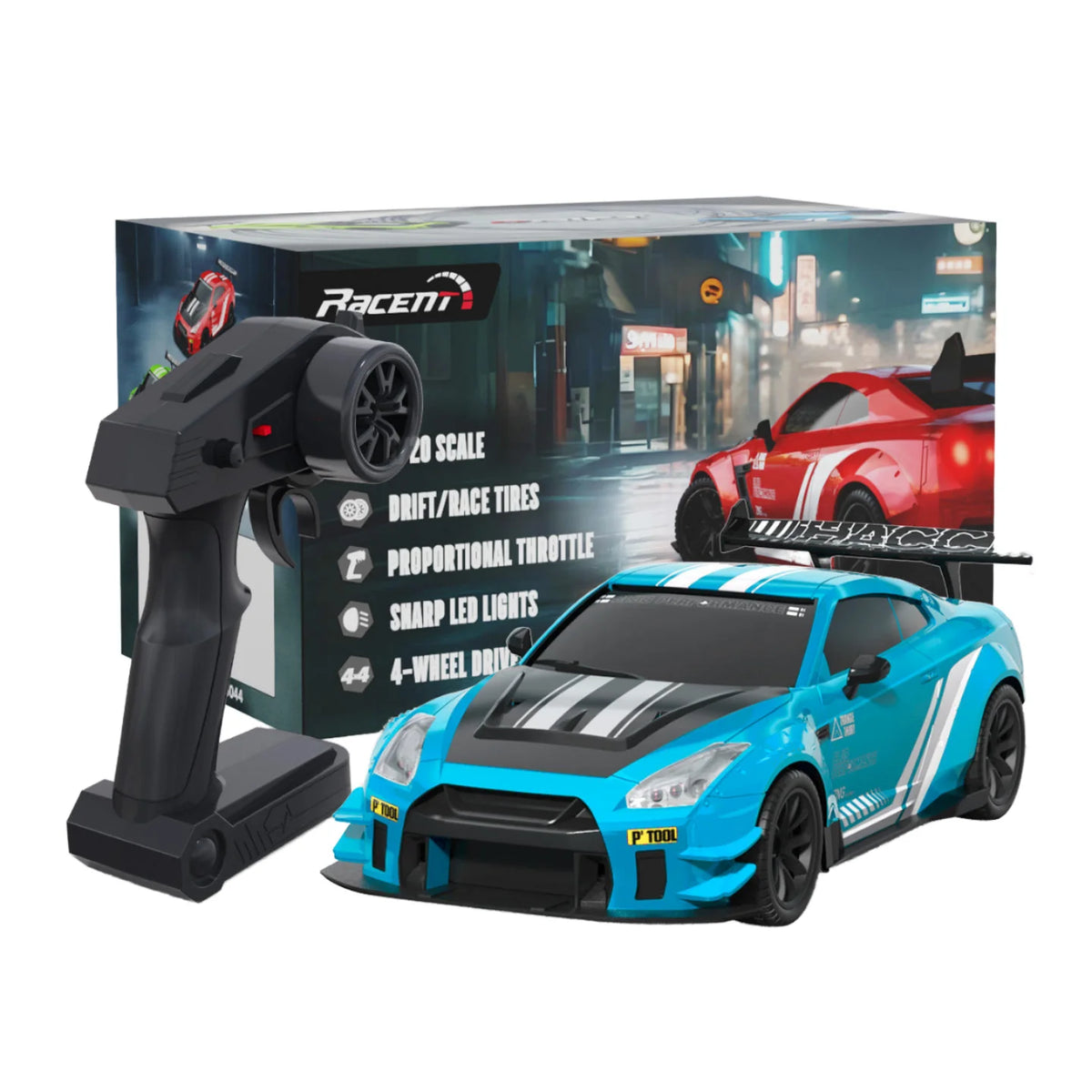 Top Speed 20km/h Mini Racing Drift Model 1:20 Scale 2.4G 4-channel Ready to Use Indoor and Outdoor Children's Toys
