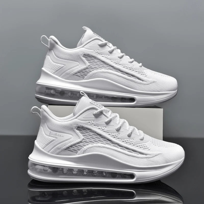 Wholesale Zapatos New Brand Big Size 48 Flying Woven Running Cushion Support Walking Shoes Breathable Custom Sneakers Shoes Men