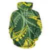 Unisex Essentials Hoodie Polynesian Tribal Tattoo Design Lime Green Men Hoodies