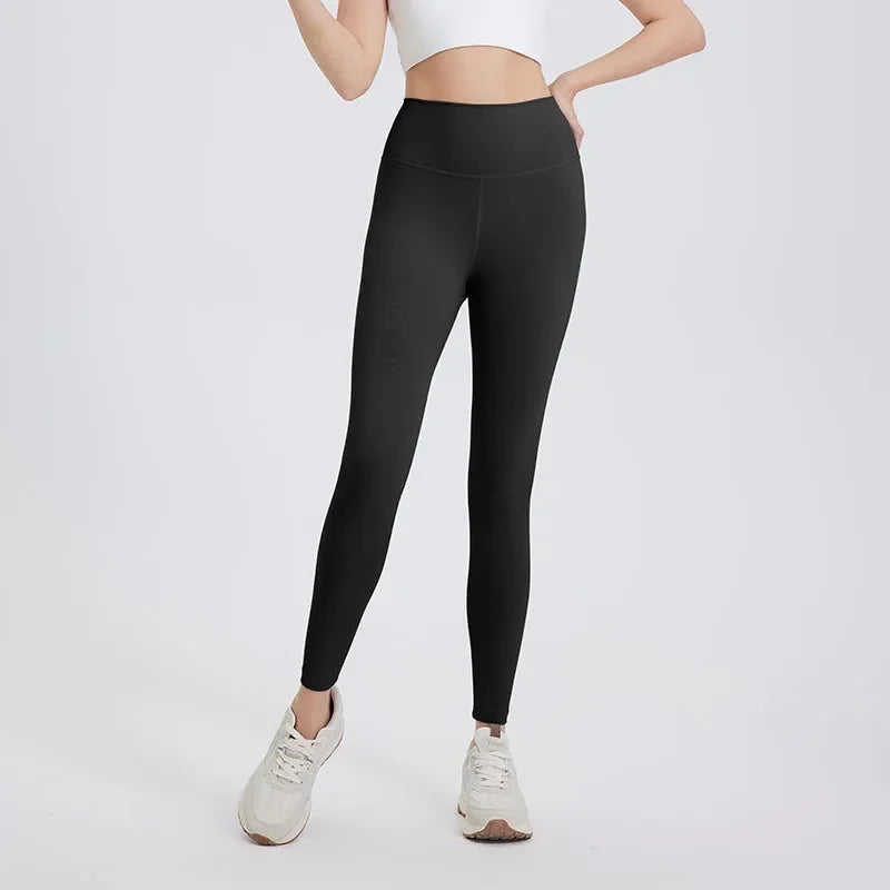 Sports Leggings High Waist Soft Naked Feeling Yoga Pants Women Sportwear Elastic Quick Dry Breathable