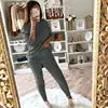 YP Women's Plus Size Casual Style S-334 Winter Thick Two-Piece Sweater and Pant Set 2 Piece Knitted Sweater Set