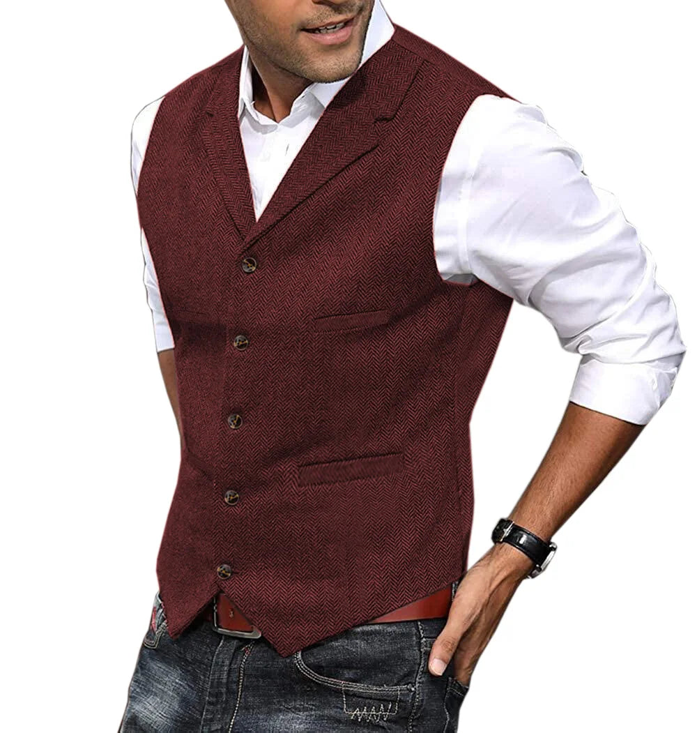 Casual Mens Brown Vest Silver Slim Fit V Neck Tuxedos School Party Green Waistcoat For Wedding Banquet Nightclub