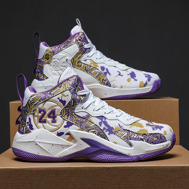 Zapatos De Baloncesto De Calidad Fashionable Style Quality Sports Shoes Trainers High Top Popular Basketball Shoes