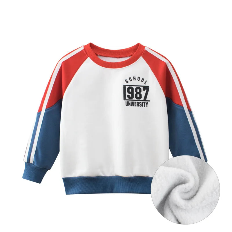 Kids Sweatshirts Coat Autumn Winter New Arrival for Boys & Girls Letter Print Sport Casual Outwear Children's Sweater Clothes