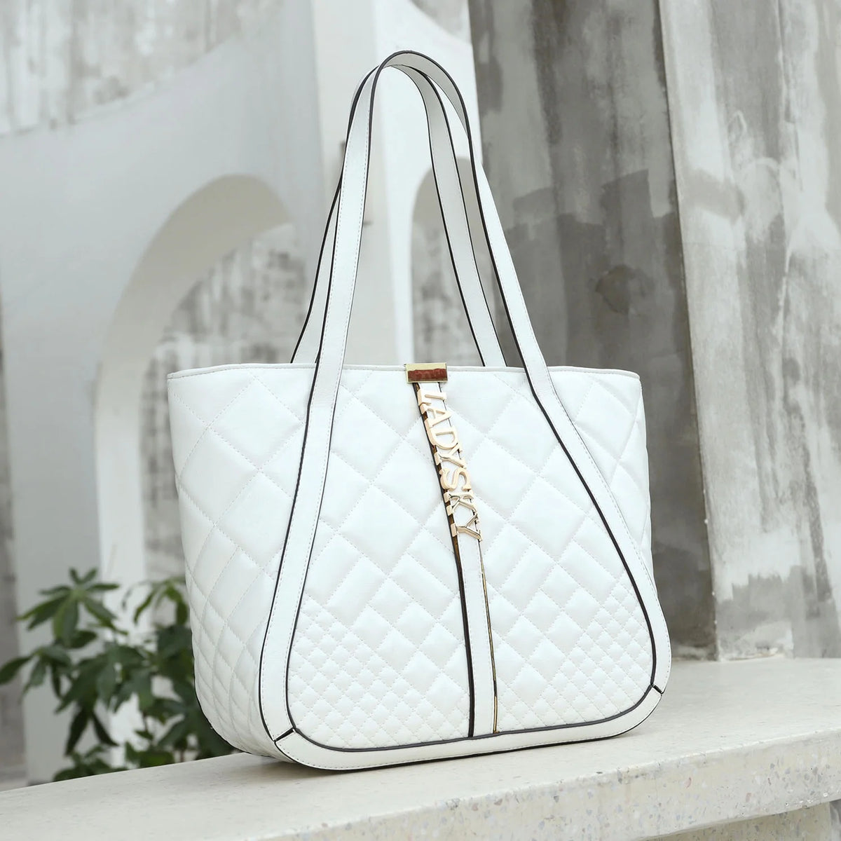 Top Product 2025 Ladysky Super Fiber Autumn Zipper Closure Fashion Ladies Shoulder Tote Bag Quality Factory Supplier 35