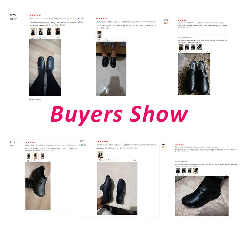 Brand Shoes for Women 2025 Spring Wedge Loafers Female Black Genuine Leather Flats ladies Office Nurse Shoes Mom Casual Sneakers