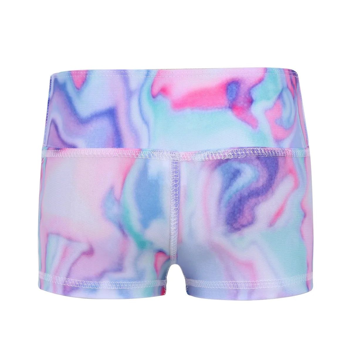 Kids Girl Sports Shorts Bottoms For Ballet Dance Yoga Gymnastic Workout Summer Boy-cut High Waist Dancewear Children's Shorts