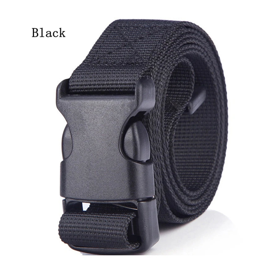 2pcs 25mm Kids Belt Boys Girls Lightweight Canvas Tactical Belt Quick Release Plastic Buckle Adjustable Children Waistband