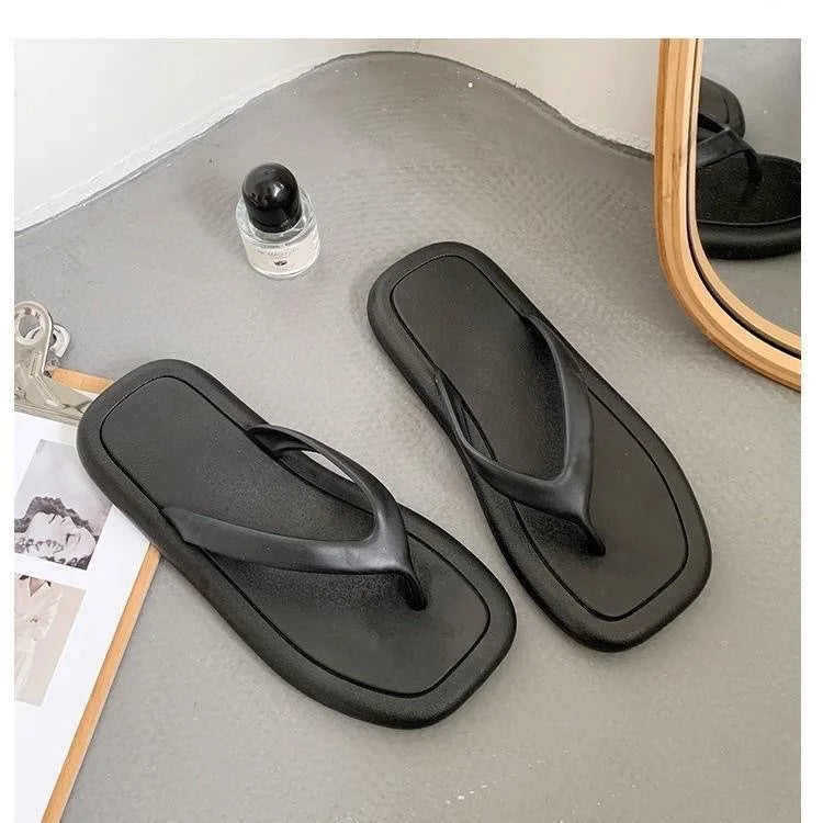 Summer PVC Women Flat Sandals Flip Flop slippers YLS-1