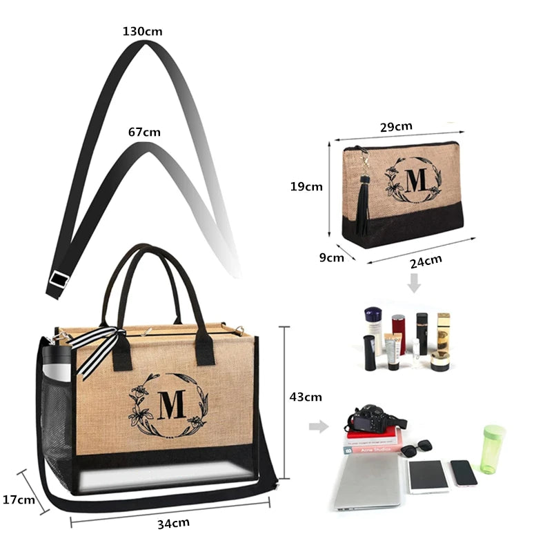 Wholesale Natural Eco Friendly Reusable Inner Lamination Laminated Linen Hessian Beach Grocery Shopping Jute Burlap Tote Bag
