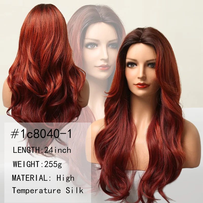 Wholesale 13x4 Lace Front Wig Deep Wave Synthetic Human Hair for Black Women Burgundy Wine Red Pre-Plucked Frontal