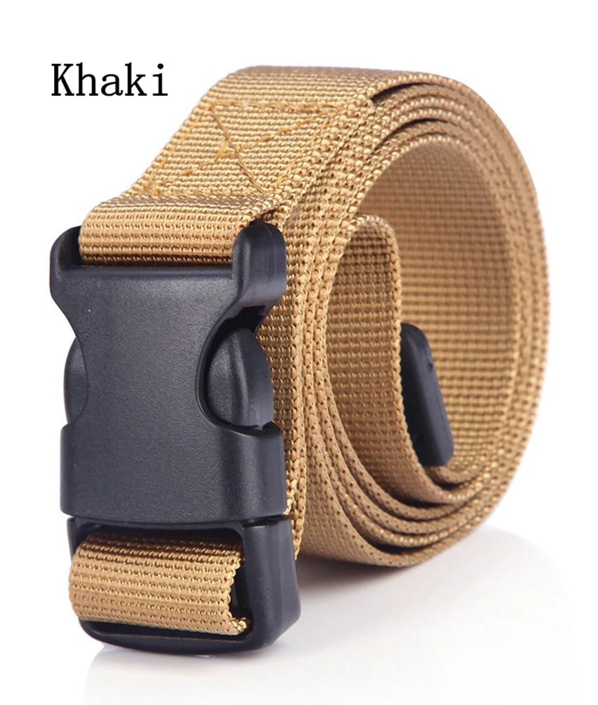 2pcs 25mm Kids Belt Boys Girls Lightweight Canvas Tactical Belt Quick Release Plastic Buckle Adjustable Children Waistband