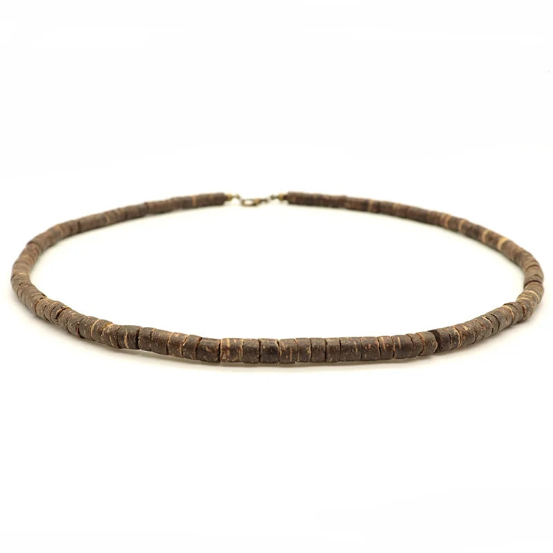 Men Necklace 100% Natural Wooden Collar Homme 18Inch Choker Colliers Hombre Yoga Meditation Jewelry Male Accessories Vintage