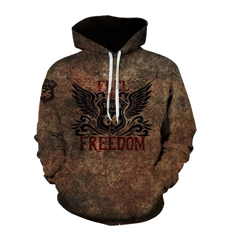 Brown Hoodie for Men Women and Kids Windproof Heavy Weight Graphic 3D Printed Solid Pattern Hooded Collar