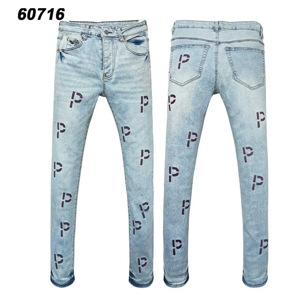 Wholesale Streetwear Jeans Pleated Tapered Trousers Men Elastic Damaged Beggi Pants Slim Fit Jeans
