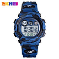SKMEI Children LED Electronic Digital Watch Stop Watch Clock 2 Time Kids Sport Watches 50M Waterproof Wristwatch For Boys Girls