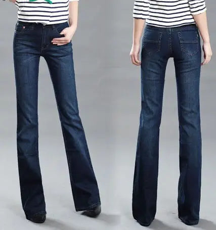 2026 High-Quality Women's Spring/Summer Mid Waist Micro Flared Jeans Fashionable And Comfortable Casual Pants