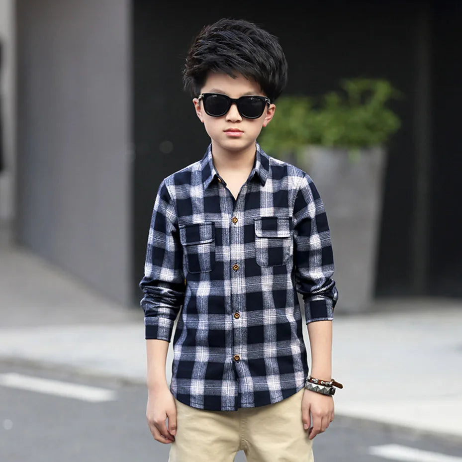 Teenage Boys Shirts School graduation Shirt for Boys Turn Down Collar Shirt For kindergarten Kids White Clothe 6 8 10 12 14 Year