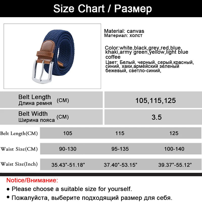 MaiKun Men's Belts for Men belt Metal Pin Buckle Elastic Men Belt Military Tactical Belt