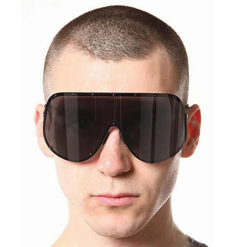 Oversized Sunglasses for Men Polarized Big Oversize Shield Sunglasses for Women Male
