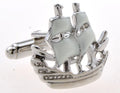 Men Jewelry Cufflinks for men's sailing ship Design cufflinks shirt cuffs gemelos Button cufflinks gift,Free Shipping