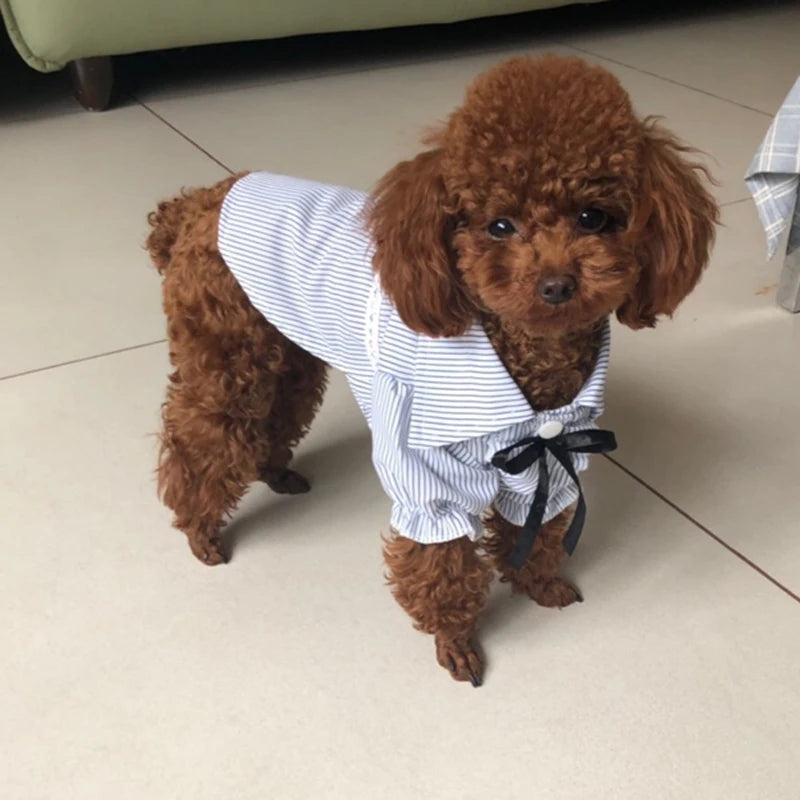 Soft Puppy Dog Clothes Summer Pet Dress for Small Dogs Cats Shih Tzu Sphinx Dresses Shirts Cat T-shirt Mascotas Skirt Clothing