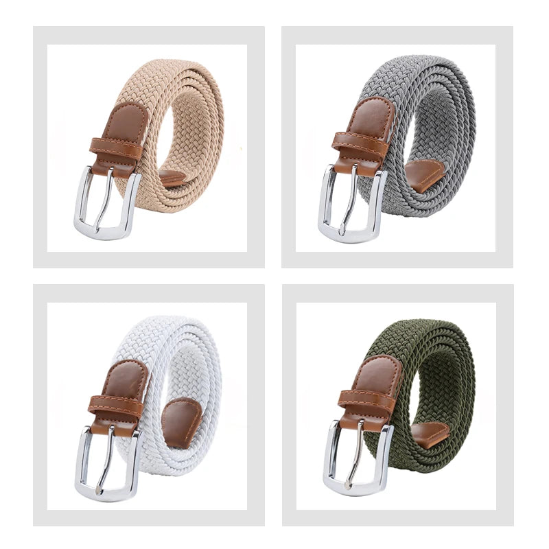 MaiKun Men's Belts for Men belt Metal Pin Buckle Elastic Men Belt Military Tactical Belt