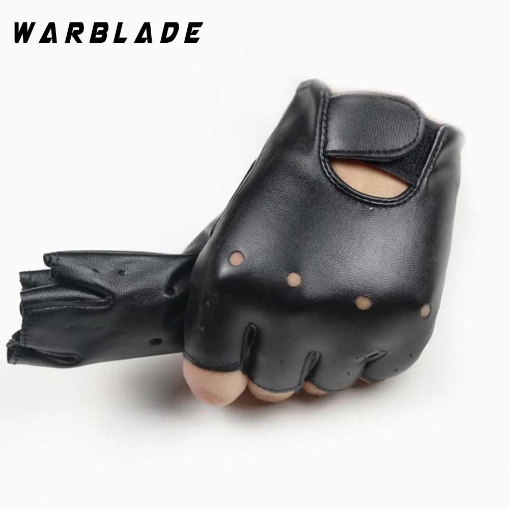 WarBLade 5-13 years kids gloves boys girls leather golves half fingerless glove half-finger children sport waterproof mittens