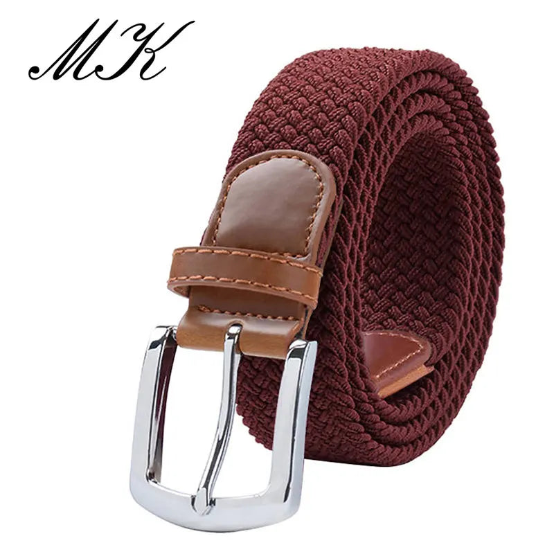 MaiKun Men's Belts for Men belt Metal Pin Buckle Elastic Men Belt Military Tactical Belt