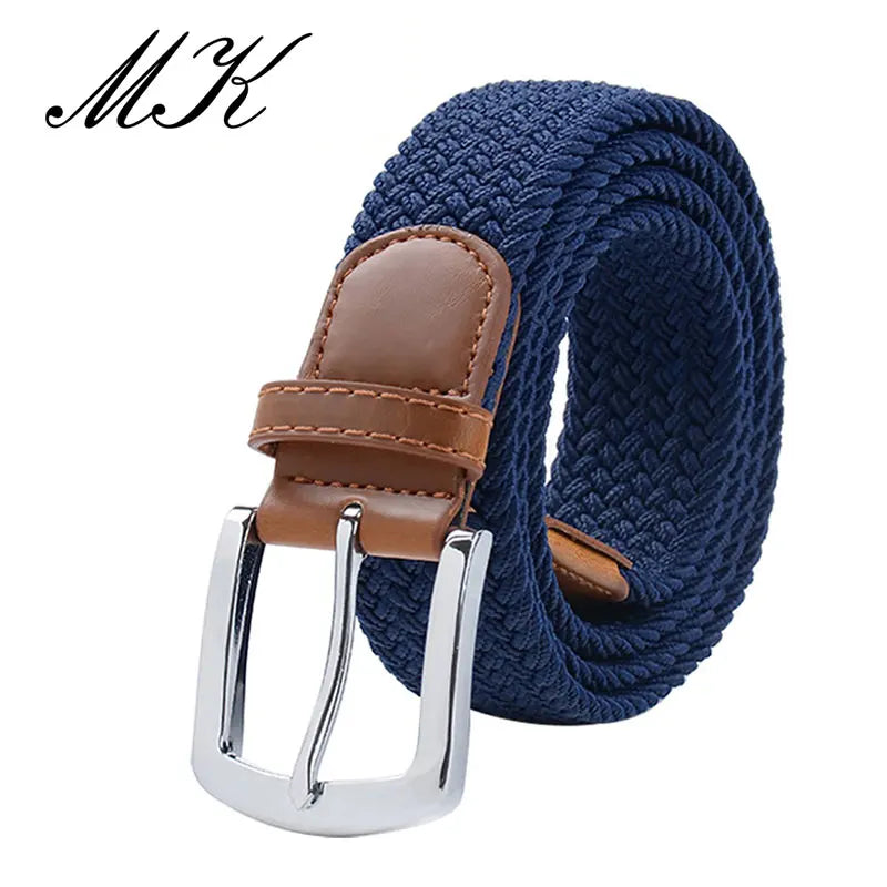 MaiKun Men's Belts for Men belt Metal Pin Buckle Elastic Men Belt Military Tactical Belt