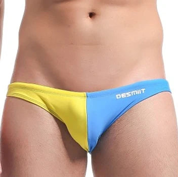 Men Swimwear Low Waist Swim Briefs Sexy Man Bikini Swimsuit Shorts Beach Swimming Cueca 1 Piece Bathing Suit DESMIIT Brand M-XXL