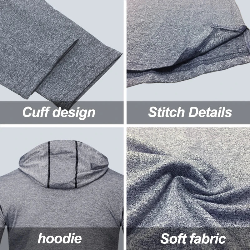Custom Sport Wear Men Gym Hoodies Outdoor Running Tops Training & Jogging Hoodies Sweatshirt Wholesale Sportswear Fitness Wear
