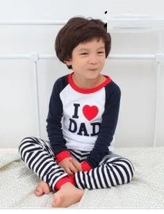 Excavator Children Pajamas Sets Kids Sleepwear Suit Sleeved T-Shirts Trousers Boy Clothes Pj's Infant Pijama Fashion Tops Pant