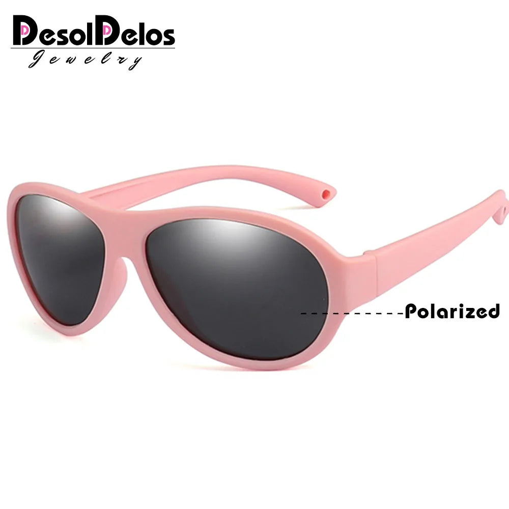 2024 Sunglasses Kids Girls Boys Polarized Children Sun Glasses PC UV Protection Eyeglasses Eyewear High Quality D323
