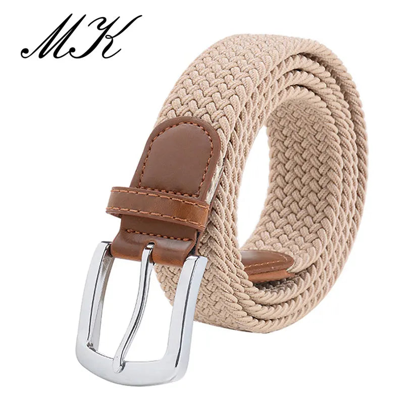 MaiKun Men's Belts for Men belt Metal Pin Buckle Elastic Men Belt Military Tactical Belt