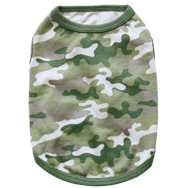 Puppy Vest Shirts Pet Dog Clothes Hoodies Coats Funny Costumes Spring Clothing For Small Dog Summer Camouflage Color