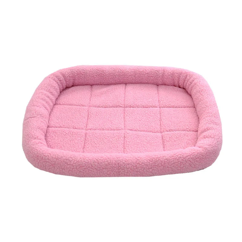 Benepaw Soft Warm Mat Dog 5 Colors Durable Lamb Wool Sleeping Dog Pet Mat Hot Sale Puppy Bed Pink/Beige/Blue/Gray/Brown