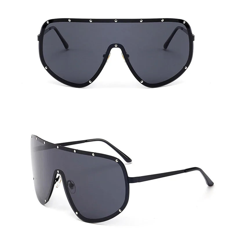 Oversized Sunglasses for Men Polarized Big Oversize Shield Sunglasses for Women Male
