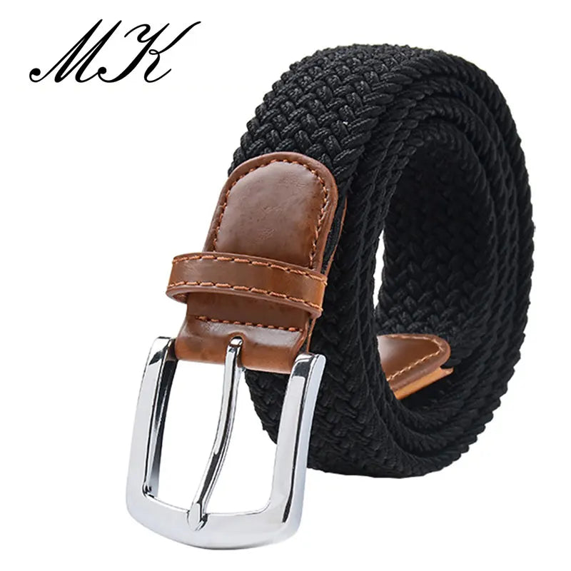 MaiKun Men's Belts for Men belt Metal Pin Buckle Elastic Men Belt Military Tactical Belt